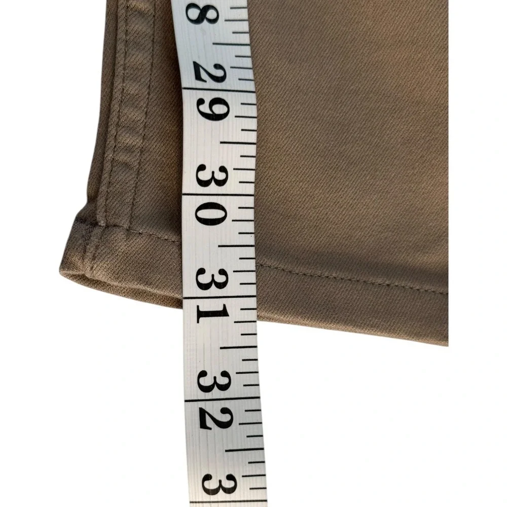Paige Lennox Slim‎ Fit Pants Mens 31 Khaki Sand Tan W7489 DNM799 Rayon Blend